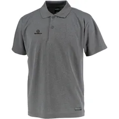 grande(グランデ) ベーシックヘキサゴンロゴ.ポロシャツ フットサルポロシャツ (gfph23008-14)、(14)MIX_GRAYのサムネイル