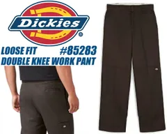 ディッキーズ ルーズフィット ダブルニー 85283 ワークパンツ Dickies LOOSE FIT DOUBLE KNEE WORK PANT DARK BROWN ダークブラウン ボトムス スケート ワーク
