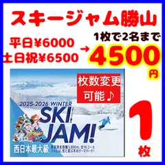 スキージャム勝山　リフト割引券1枚