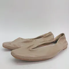 ◇ lepsim レプシィム スクエアトゥ 履き心地抜群 バレエシューズ サイズL ブラウン レディース E  【1305150003970】