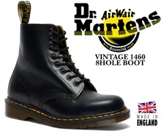 ドクターマーチン ヴィンテージ 1460 8 ホール ブーツ MIE Dr.Martens VINTAGE 1460 8HOLE BOOT MADE IN ENGLAND BLACK 12308001 ブラック UK QUILONレザー