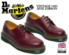 ドクターマーチン ヴィンテージ 1461 3 ホール ギブソン シューズ Dr.Martens VINTAGE 1461 3EYE GIBSON MADE IN ENGLAND OXBLOOD 12877601 オックスブラッド