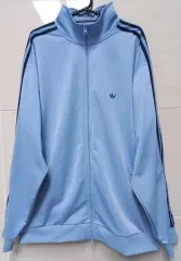 adidas アディダス bb ベッケンバウアー スカイブルー ジャージ ジップアップジャージ 105/XL