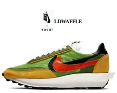 ナイキ × サカイ LDワッフル  NIKE LDWAFFLE/SACAI green gusto/safety org bv0073-300 スニーカー LDV ワッフル デイブレイク 2019SS