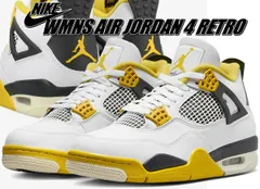 ナイキ ウィメンズ エアジョーダン 4 レトロ NIKE WMNS AIR JORDAN 4 RETRO white/coconut milk aq9129-101 ホワイト ココナッツミルク イエロー AJIV