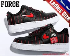 ナイキ ウィメンズ エアフォース 1 ジュエル NIKE WMNS AIR FORCE 1 JEWEL QS CHICAGO black/university red-black cu6359-001 スニーカー AF1 シカゴ PINSTRIPE