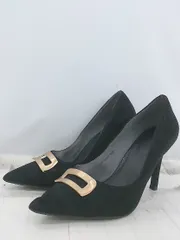 ◇ RANDA ランダ ポインテッドトゥ ヒール パンプス サイズ24.0 ブラック レディース E  【中古】 【1305160003601】