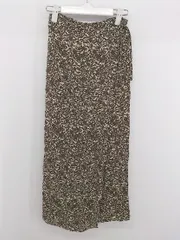 ◇ SENSE OF PLACE by URBAN RESEARCH ロング 総柄 ラップ風 スカート サイズS ブラウン レディース E  【1305160010944】