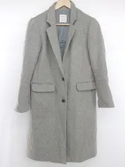 ◇ SENSE OF PLACE URBAN RESEARCH ウール混 長袖 チェスター コート サイズ36 グレー系 レディース E  【1305160012474】