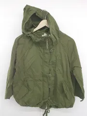 ◇ niko and … ニコアンド ミリタリー 長袖 パーカー サイズ4 カーキ レディース E  【中古】 【1305160017998】