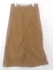 ◇ AMERICAN HOLIC アメリカンホリック ワーク ロング 台形 スカート サイズM キャメル レディース E  【1305160019084】