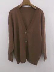 ◇ ViS ビス 長袖 ニット カーディガン サイズF ブラウン レディース E  【1305160018995】