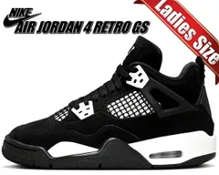 ナイキ エアジョーダン 4 レトロ ガールズ NIKE AIR JORDAN 4 RETRO (GS) WHITE THUNDER black/white-black fq8213-001 ブラック ホワイト AJ4 ホワイトサンダー