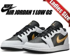 ナイキ エアジョーダン 1 ロー ガールズ NIKE AIR JORDAN 1 LOW (GS) white/metallic gold-black 553560-172 ホワイト メタリックゴールド ブラック