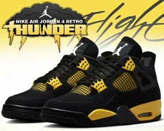 2026年最新】NIKE AIR JORDAN 4 RETRO Thunderの人気アイテム - メルカリ
