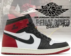 ナイキ エアジョーダン 1 レトロ ハイ NIKE AIR JORDAN 1 RETRO HIGH OG BLACK TOE REIMAGINED white/black-varsity red-sail dz5485-106 リイマジンド つま黒