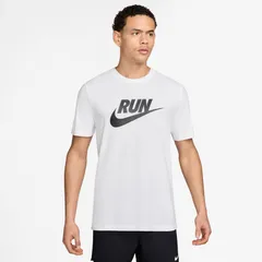 NIKE(ナイキ) ナイキ DF ラン スウッシュ S/S Tシャツ 陸上＆ランニング ウェア Ｔシャツ IH4239、(100)ホワイト