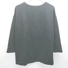 ◇ BEAUTY&YOUTHUNITEDARROWS 背中開き 大人 無地 長袖 カットソー サイズONE ブラック レディース E  【1305180004312】