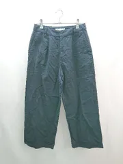 ◇ ROPE' PICNIC 裾ロールアップ カジュアル ゆったり シンプル ワイドパンツ サイズ38 ネイビー レディース E  【1305180006095】