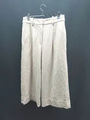 ◇ BABYLONE タックロール カジュアル オーバーサイズ シンプル ワイドパンツ サイズ38 ベージュ レディース E  【1305180005944】のサムネイル