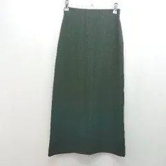 ◇ reca レカ ウエストゴム リブ素材 バックスリット シンプル ロング タイト スカート サイズF ブラック レディース E  【1305180006651】