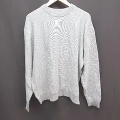 ◇ 新品 GLOBAL　WORK 裾リブ ストレッチ素材 総柄 長袖 ニット セーター サイズＬ グリーン系　レディース E  【1305180007351】