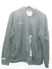 ◇ BLUE CROSS　ブルークラス 秋冬　裏起毛なし　ジップアップ 長袖 パーカー サイズLL ブラック レディース E  【1305180009751】