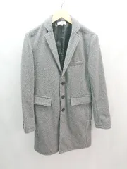 ◇ improves フロントボタン 上品 バックスリット ポケット 長袖 チェスターコート サイズM グレー レディース E  【1305180010771】