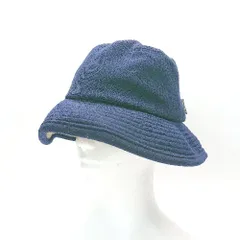 ◇ M・U SPORTS ロゴ シンプル ウール100％ バケット ハット 帽子ハット ネイビー 表記なし メンズ E  【1305180011594】