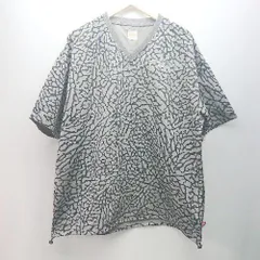 ◇ kooky'n クーキー Vネック ヒョウ柄 半袖 カットソー サイズF グレー系 レディース E  【1305180013864】