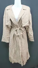 ■ ROPE'PICNIC ロぺピクニック 綺麗め 前ボタン閉め無し 長袖 トレンチコート サイズ38 ベージュ レディース E  【1305180013710】