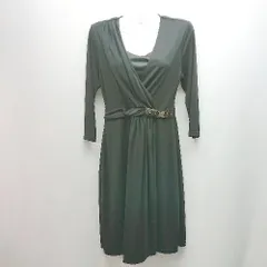 ◇ boujeloud ブージュルード 綺麗め 上品 ベルトアクセント ロング丈 ワンピース サイズF ブラック レディース E  【1305180015042】