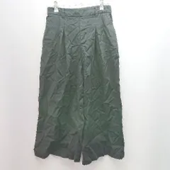 ◇ studio CLIP ウエストゴム ワンタック ストレッチ シンプル オシャレ パンツ サイズM ブラック系 レディース E  【1305180017732】