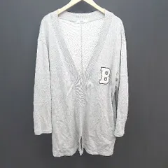 ◇ niko and … ニコアンド フック ワッペン シンプル オシャレ 裏起毛 長袖 カーディガン サイズ3 グレー系 メンズ E  【1305180018753】のサムネイル
