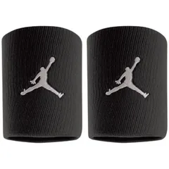 NIKE(ナイキ) ジョーダン ジャンプマン リストバンド バスケットボール ウェア ウェアアクセサリー JD1007、(010)ブラック/ホワイト