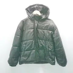 ◇ Kari & lili フーディー 無地 オーバーサイズ 長袖 中綿ジャケット サイズF ブラック レディース E  【1305180019347】