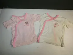 ■Disney 新生児肌着 ベビー 50サイズ 2点セット 綿100％ ミニー 単肌着