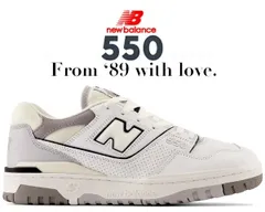 ニューバランス 550 NEW BALANCE BB550PWA WHITE/GRAY width D ホワイト グレー スニーカー レディース