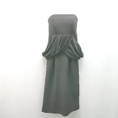 ◇ LAGUNAMOON カップ付き サイドファスナー タイト パーティー ひざ丈 ワンピース サイズS ブラック レディース E  【1305180024563】