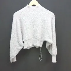 ◇ MERCURYDUO モックネック 上品 サラフワ 長袖 ニット セーター サイズF パープル系 レディース E  【1305180025096】