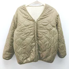 ◇ w closet ﾉｰｶﾗｰ 長袖 ﾘｵﾊﾞｰｼﾌﾞﾙ 波キルティング ボアジャケット ブルゾン サイズ無表記 推定M ｶｰｷ ｱｲﾎﾞﾘｰ レディース E  【1305180024976】