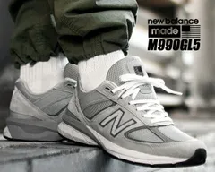 ニューバランス 990 V5 NEW BALANCE M990GL5 GRAY MADE IN U.S.A. メンズ スニーカー グレー NB　GREY Width:D