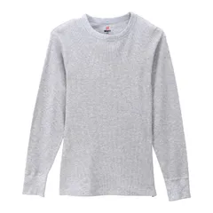 ヘインズ hanes THERMAL LONG SLEEVE T Hanes UNDERWEAR ウェア(メンズ) (HM4-Q103)、(060)ヘザーグレー