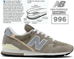 ニューバランス 996 NEW BALANCE U996GR MADE IN U.S.A. width D GREY グレー スニーカー