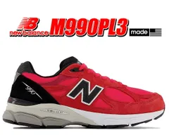 ニューバランス M990 V3 NEW BALANCE M990PL3 MADE IN U.S.A. width D RED BLACK レッド スウェード ナイロン