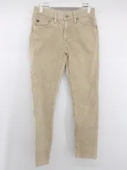 ◇ AG Adriano Goldschmied ストレッチ コーデュロイ スキニー パンツ サイズ 23 ベージュ レディース E  【中古】 【1305220000519】