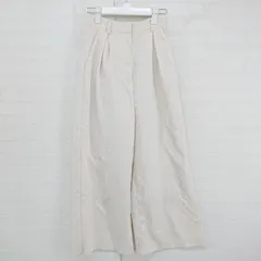 ◇ EMODA エモダ タック ワイド パンツ サイズS アイボリー系 レディース P  【1305240001886】