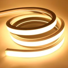 【24時間以内発送】曲がりやすい ネオンライト 切断可能 ストリップライト 取付け簡単 シリコンチューブ 目に優しい リニア発光 間接照明 防水 DIY チューブライト 飾り 高輝度 100V【2024新開発】（電球色 LEDテープライト 2メートル） SPA