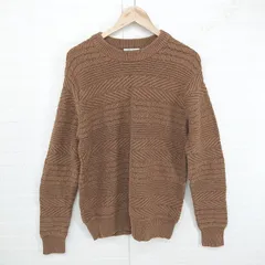 ◇ GLOBAL WORK グローバルワーク クルーネック 長袖 ニット セーター サイズL ブラウン系 メンズ P  【1305240002456】