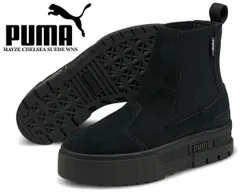 プーマ ウィメンズ メイズ チェルシー スウェード PUMA MAYZE CHELSEA SUEDE WNS PUMA BLACK 382829-01 ブラック サイドゴア 厚底 スエード プラットフォーム